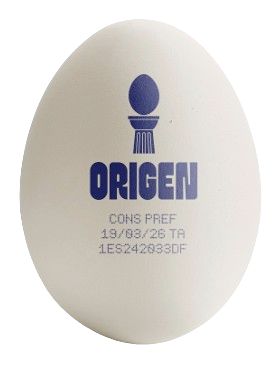Huevo blanco Kutan Origen con sello